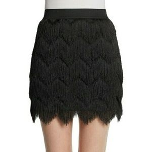 NWT BCBG MAX AZRIA Tiered Fringe Dress