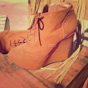 ***Sold ***Tan High Heel Booties