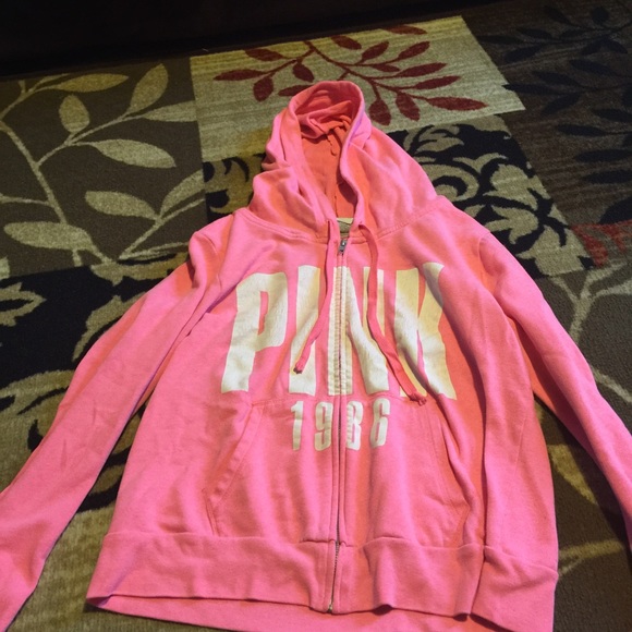Final price bright pink vs pink zip up sweater