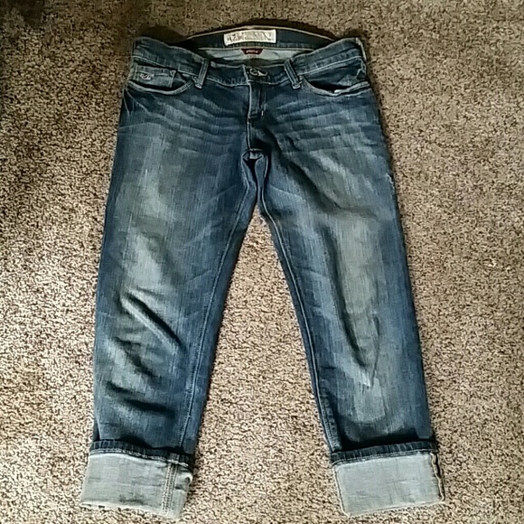Hollister crop denim jeans