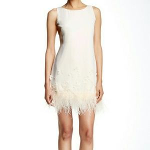 NWT Jessica Simpson Floral Feather Dress