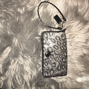 Coach Leopard Wristlet