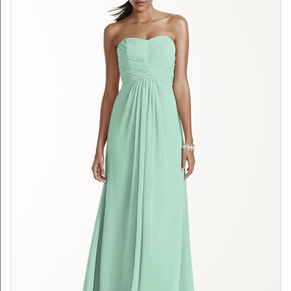 Mint green bridesmaids dress