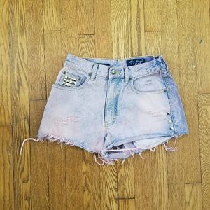 High Waist Dyed Denim Jeans