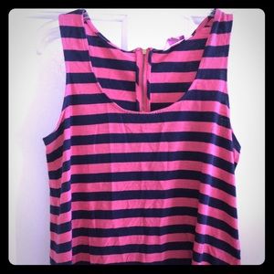 Pink and navy Lilly Pulitzer tank