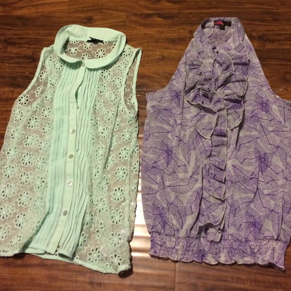 2 button up tops