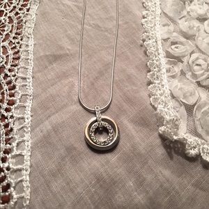 SALE! 👠Swarovski Double Circle Crystal Pendant.