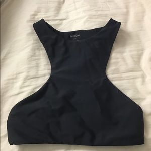 Black mikoh Barbados cutout racerback swimsuit