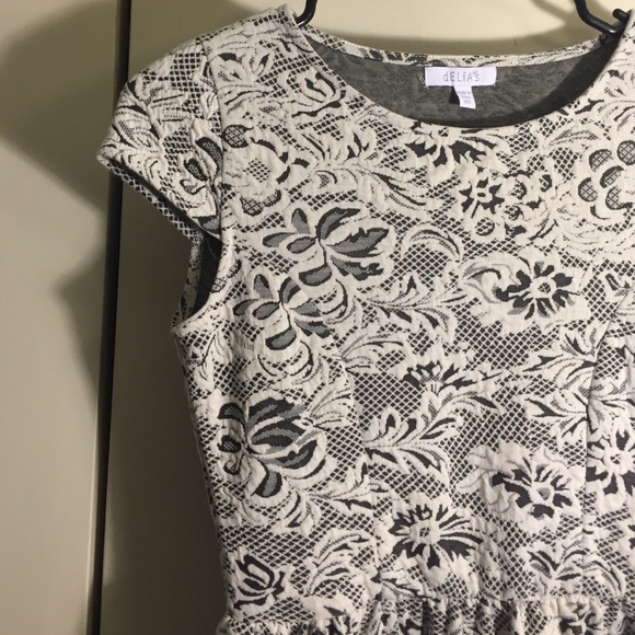 Cap Sleeve Brocade Dress