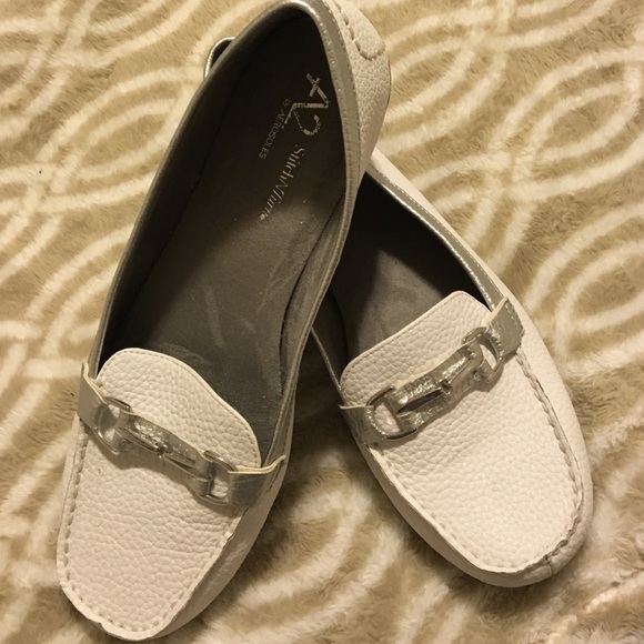 Classy white flats