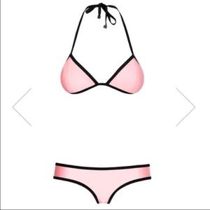 Medium pink triangl bikini