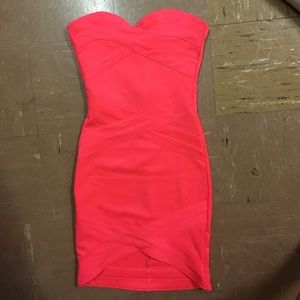 Pink bodycon dress