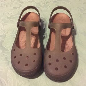Mary Jane style crocs