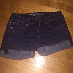 American Eagle Outfitters Dark Denim Jean Shorts