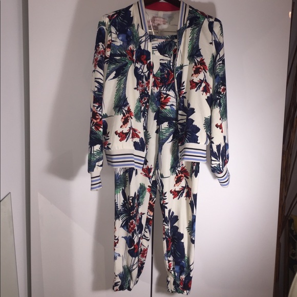 floral mens tracksuit