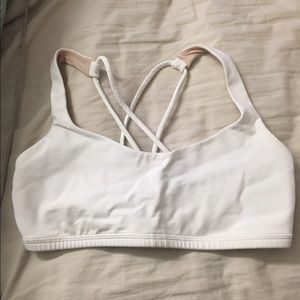 Lululemon white free to be sports bra