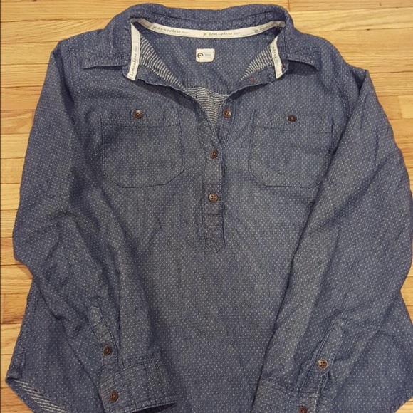 TOMS for Target Chambray Shirt Sz M