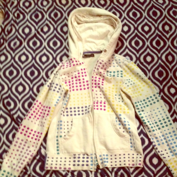 White with Colored Polka Dot Jacket