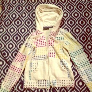 White with Colored Polka Dot Jacket