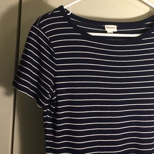 Ringer-Style Striped Maxi with Slits