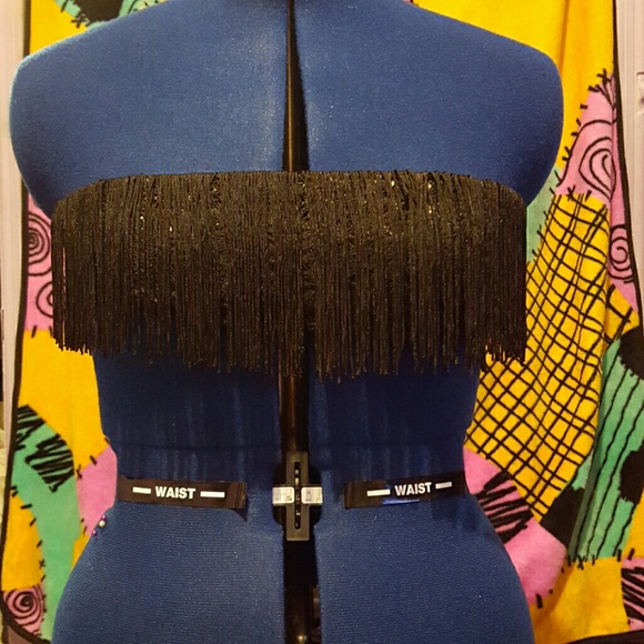 Black bandeau top NWOT