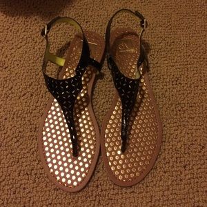 Brand new and never worn black DV sandals.