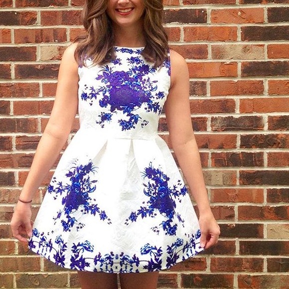 Blue Porcelain Dress