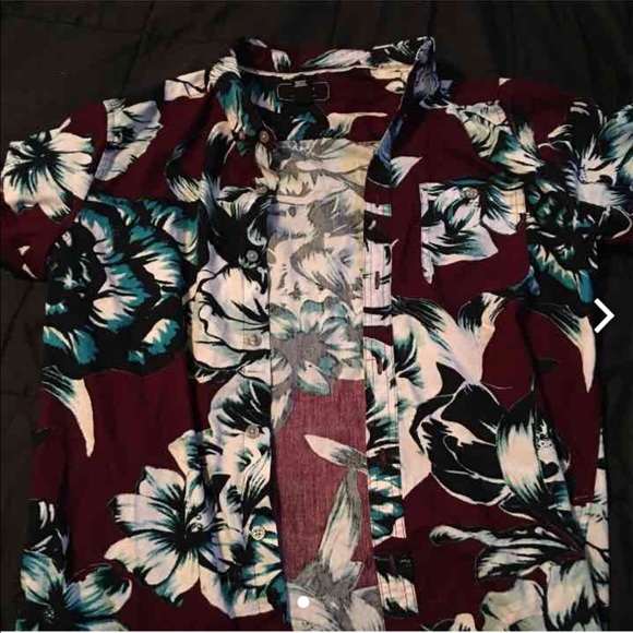 21 men floral button up