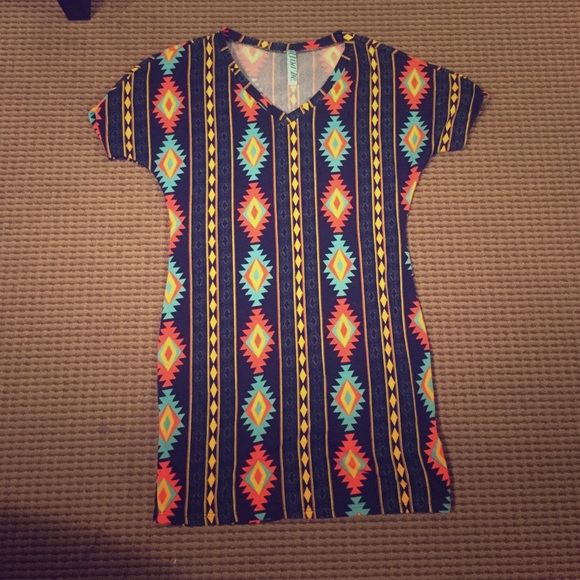 Tribal print dress
