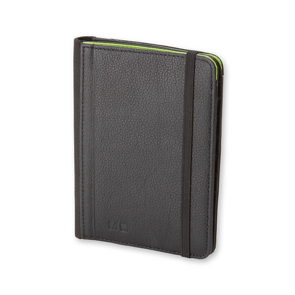 Moleskine Black Leather Passport Wallet (NEW)