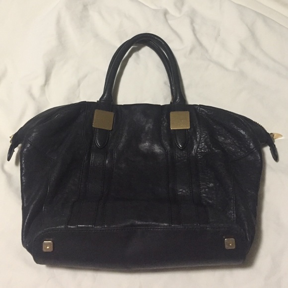 Rachel Zoe black tote w/crossbody strap
