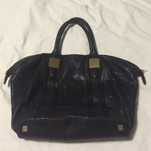 Rachel Zoe black tote w/crossbody strap