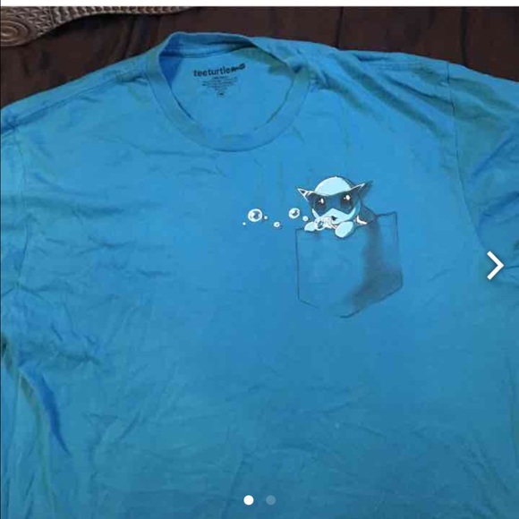 Squirtle pokemon pocket tee