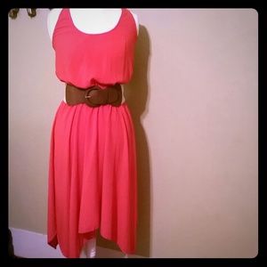 Orange Summer Dress - Swimsuit Cover-up