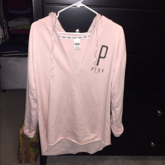 Pink tunic hoodie