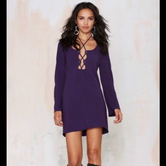 Nasty Gal Mercedes Binge Lace Up Dress