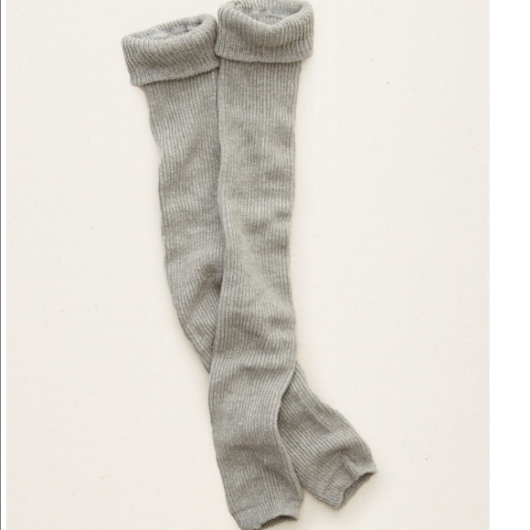 aerie | Accessories | New Aerie Gray Ribbed Knit Leg Warmers | Poshmark