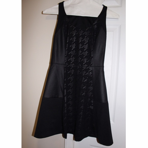 Black Faux Leather Piperlime Dress