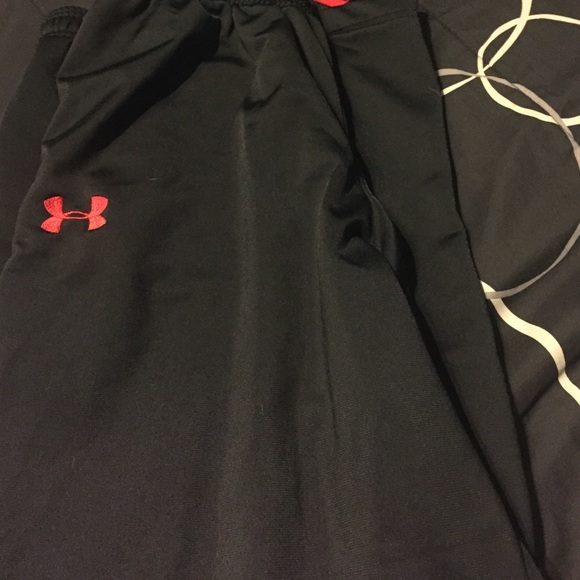 Black and red running pants