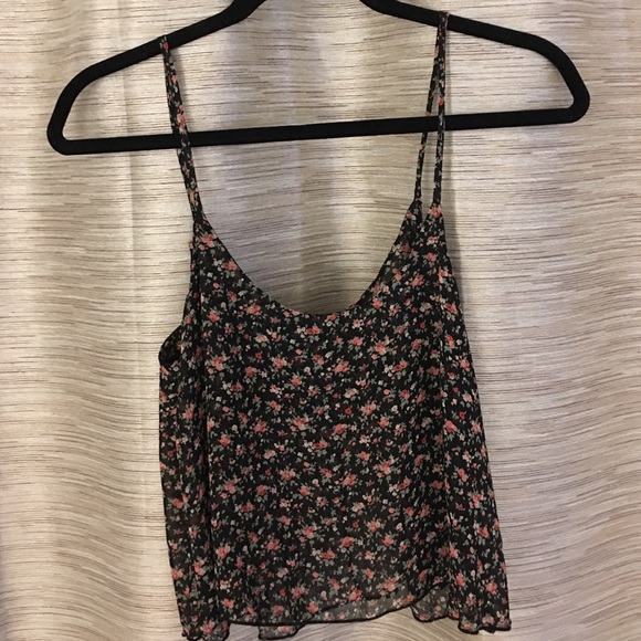 Forever 21 floral crop top