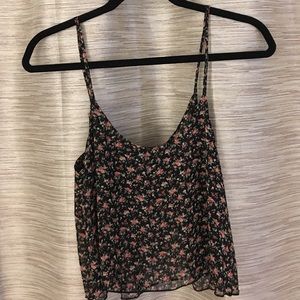 Forever 21 floral crop top