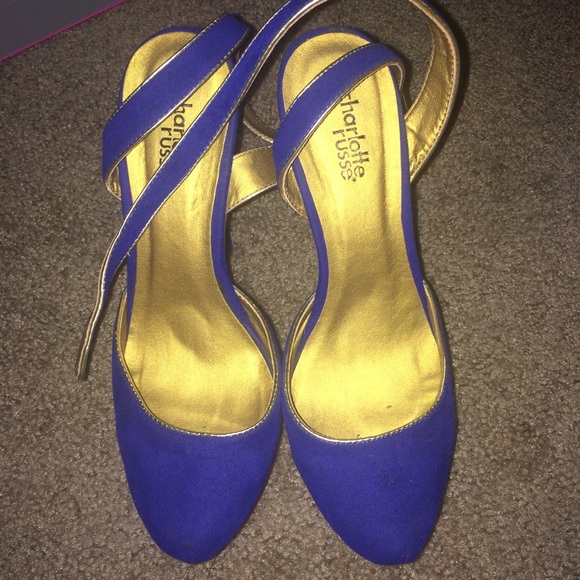 Royal blue heels