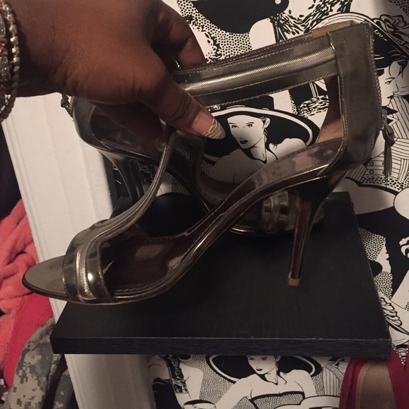 Authentic Givenchy Gun Metal High Heels - Picture 2 of 4