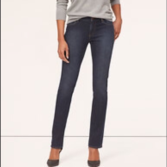 NWOT Loft Supreme Curvy Straight Leg Jeans