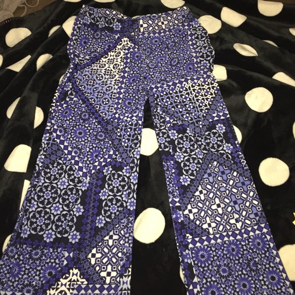 Blue palazzos