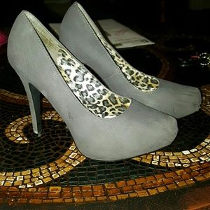Charlotte Russe Dark Gray Heels
