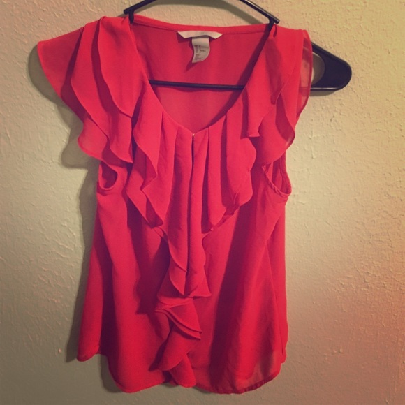 Red dress shirt