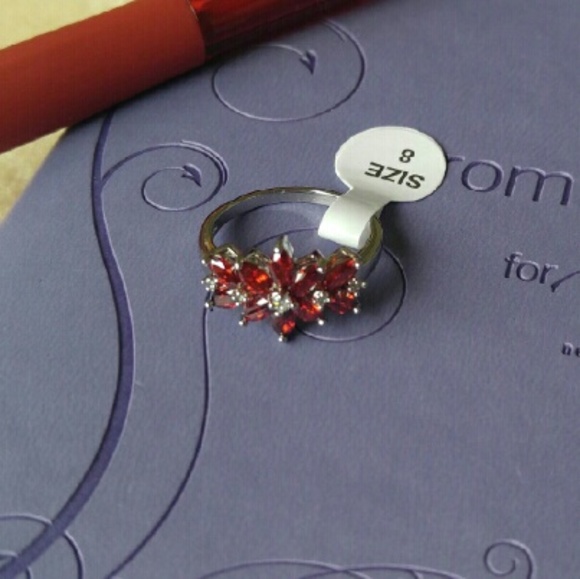 🌾Red Stones Silver🌾 - Picture 2 of 4