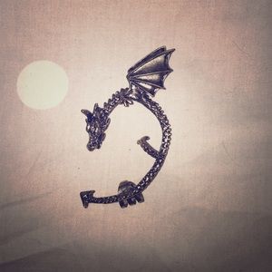 Left ear dragon cuff