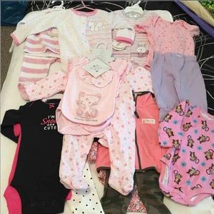 Baby girl bundle of clothes
